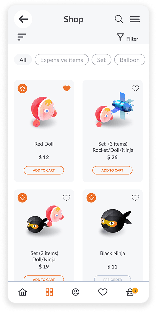 Product catalog
