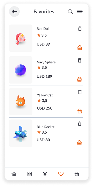 Favorite products