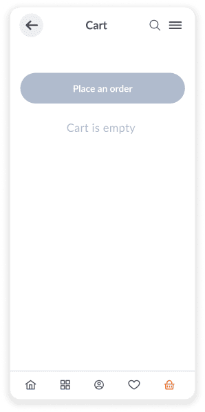 Empty cart