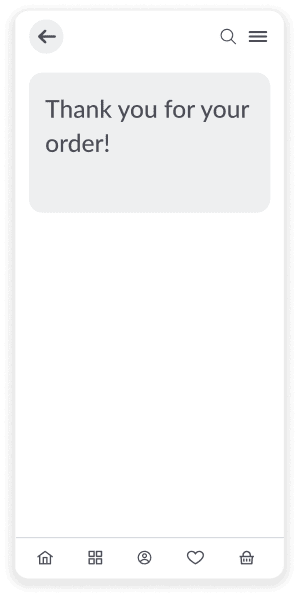 Order placed
