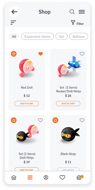 Product catalog